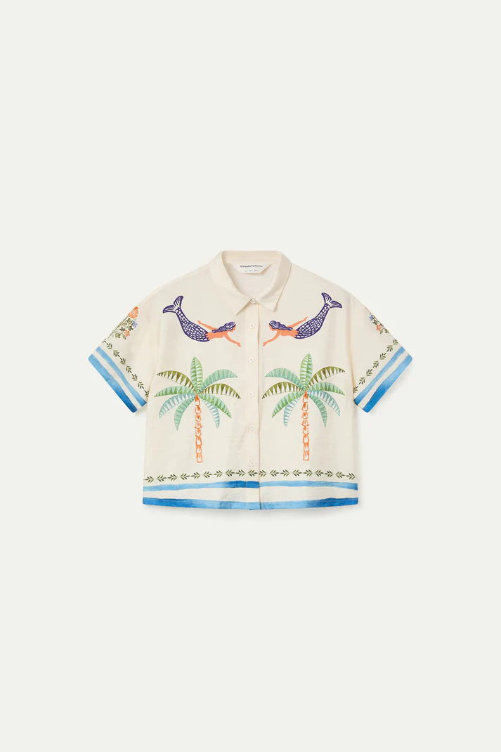 Camisa con estampado Palm & Mermaid - Imagen 3