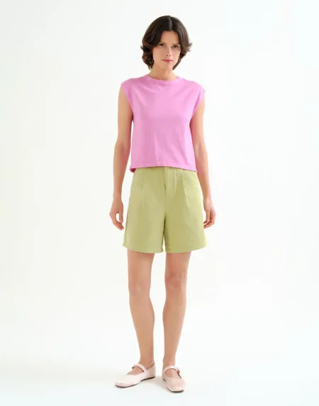Shorts verde 100% algodón