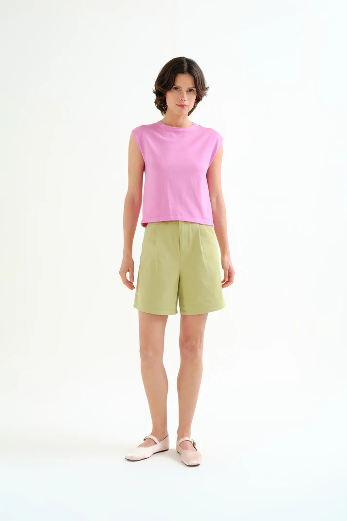 Shorts verde 100% algodón