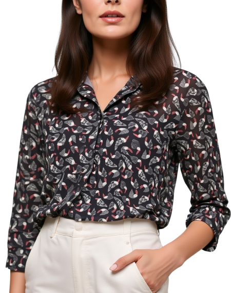 Camisa Tesa estampado Tucán