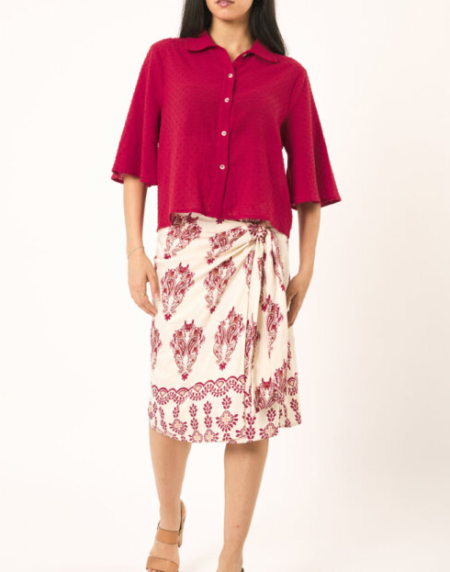 Camisa Pina color rojo