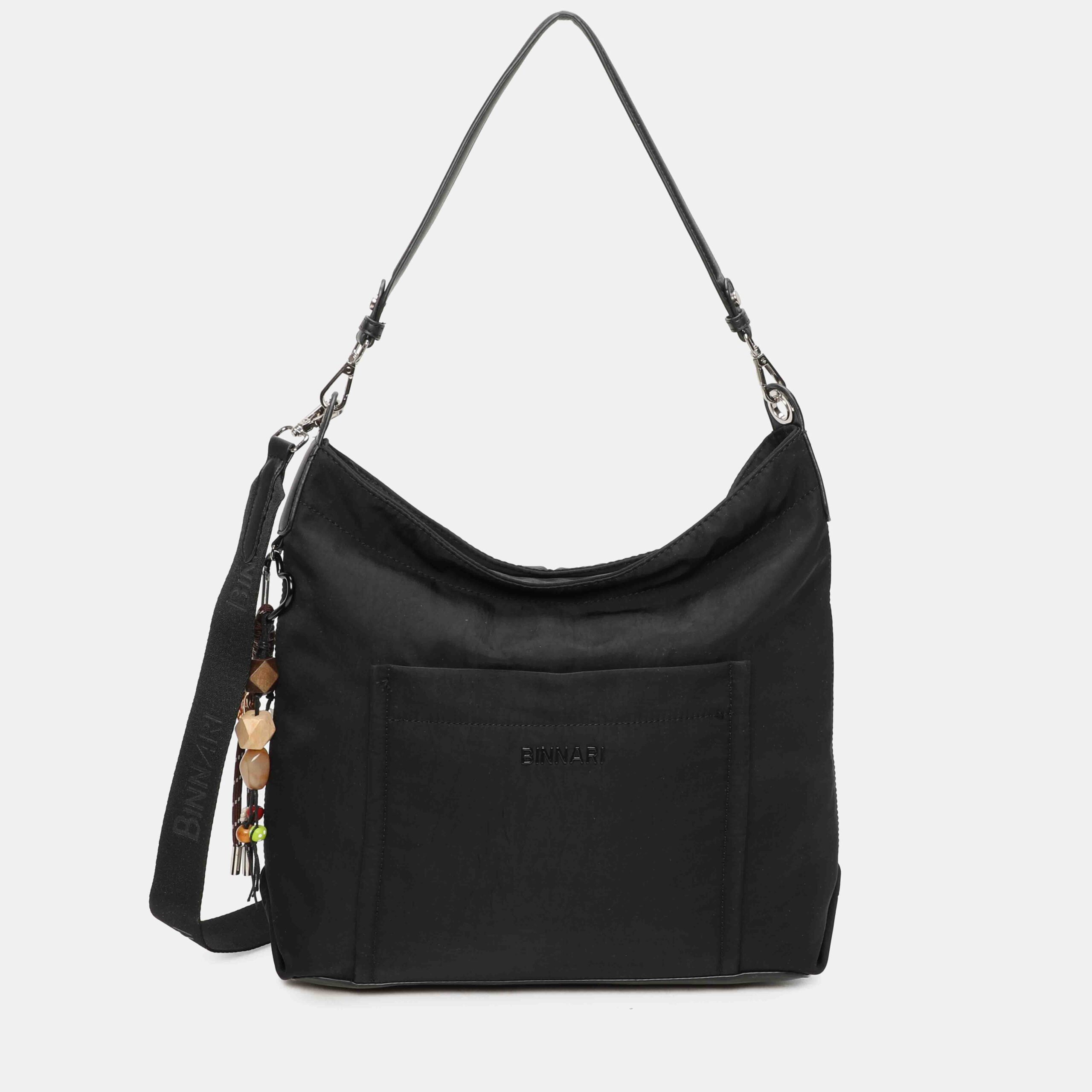 Bolso de hombro Binnari negro