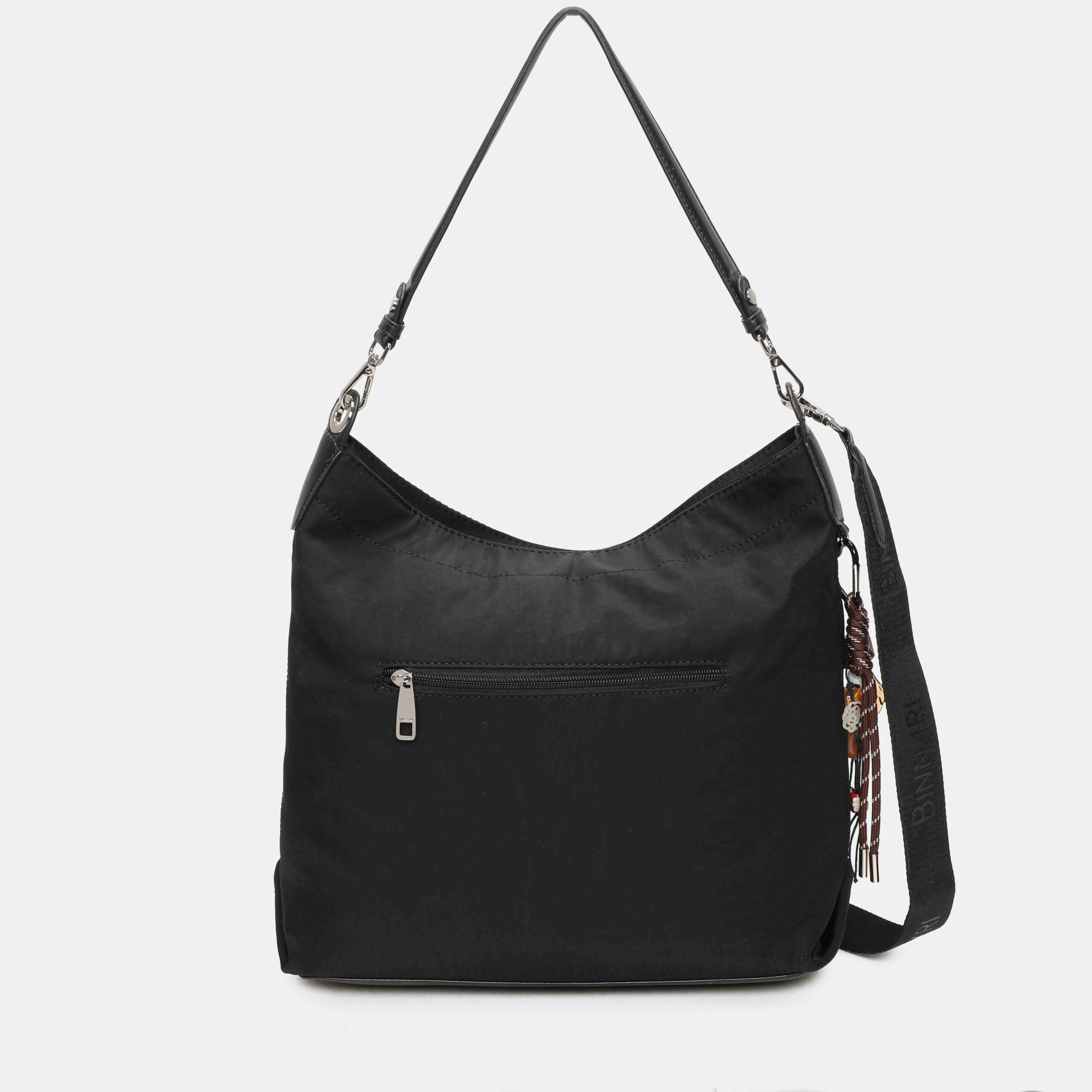 Bolso de hombro Binnari negro - Imagen 5