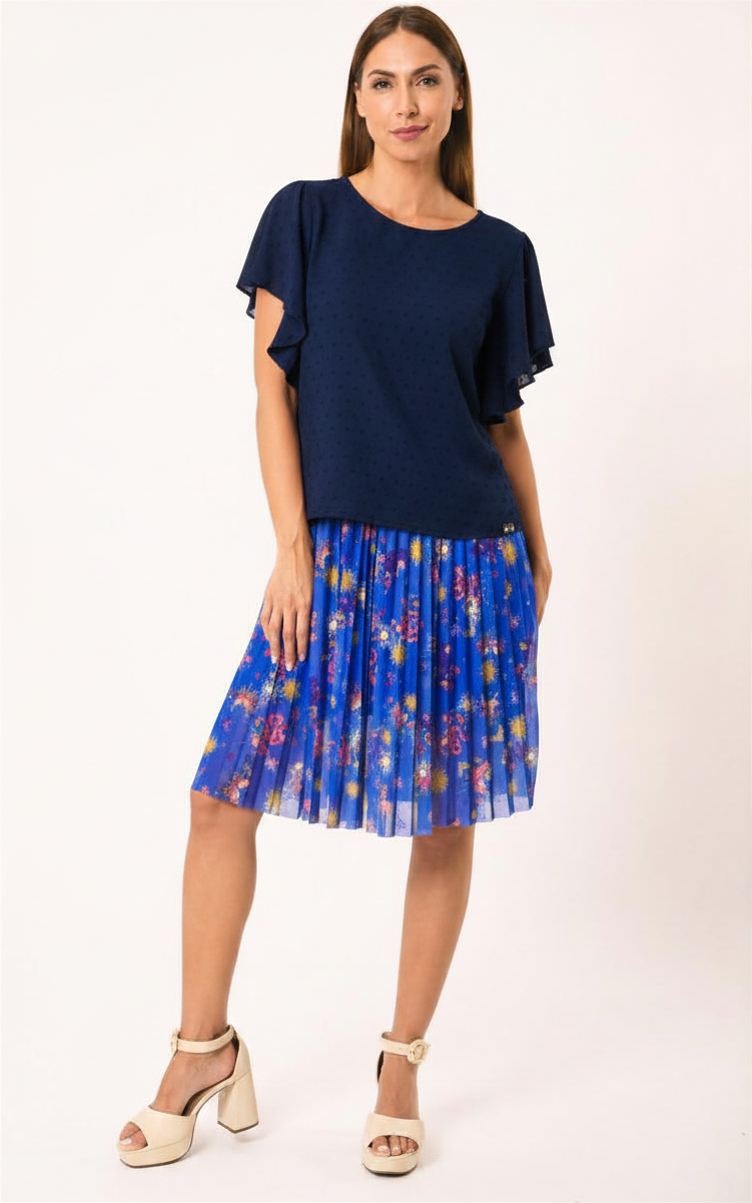 Blusa duna color azul