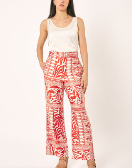 Pantalón Kiss estampados coral