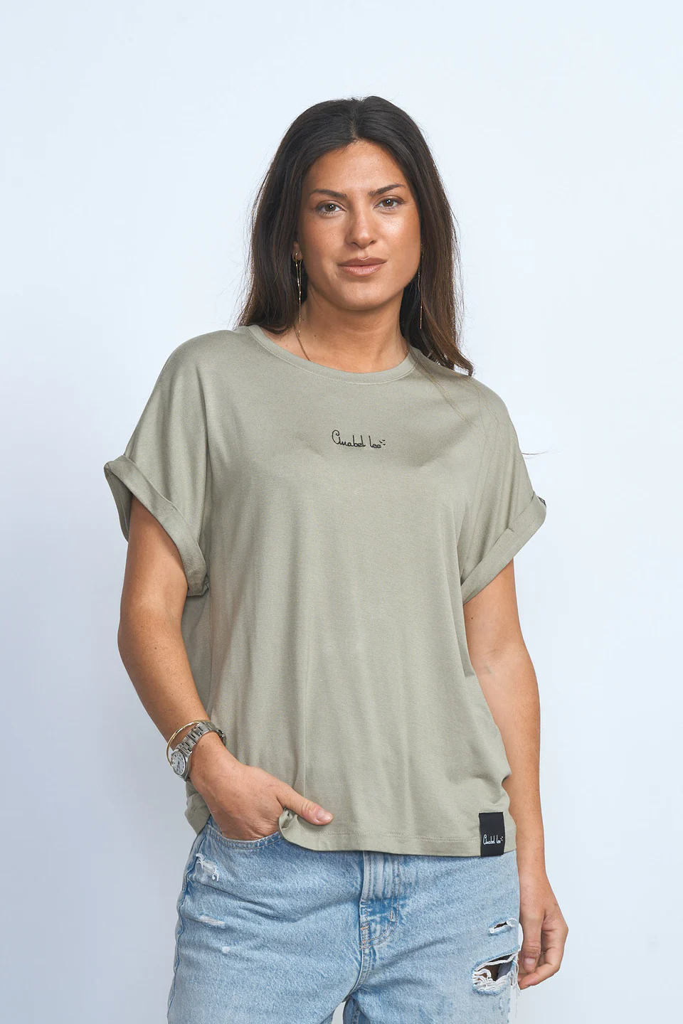 CAMISETA BÁSICA VERDE - Imagen 2
