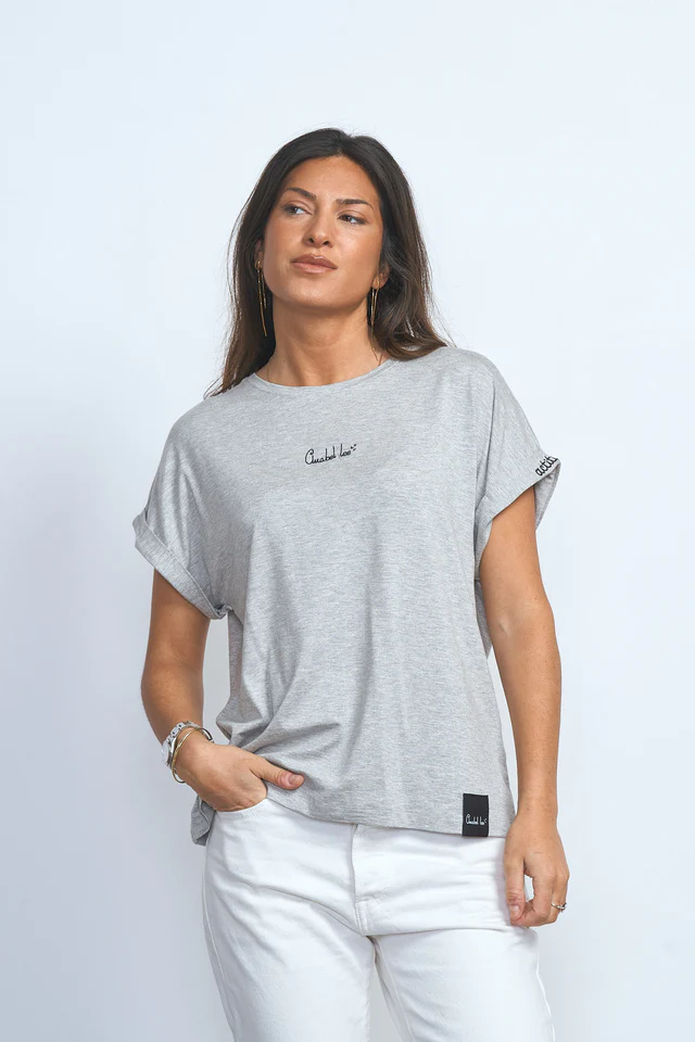 CAMISETA BÁSICA GRIS - Imagen 3