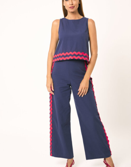 Pantalón Zag azul marino
