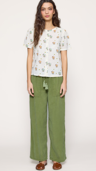 Pantalón de Tencel color verde