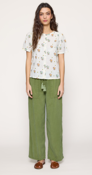Pantalón de Tencel color verde
