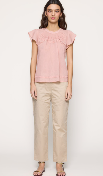 Blusa rosa pastel
