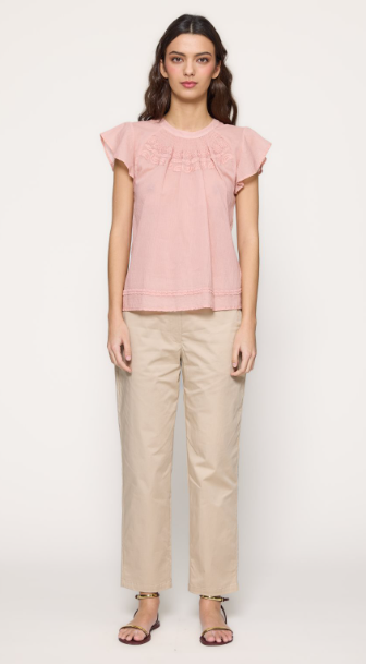 Blusa rosa pastel