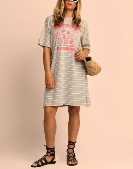 VESTIDO EXPERTA GRIS DE AIRE RETRO