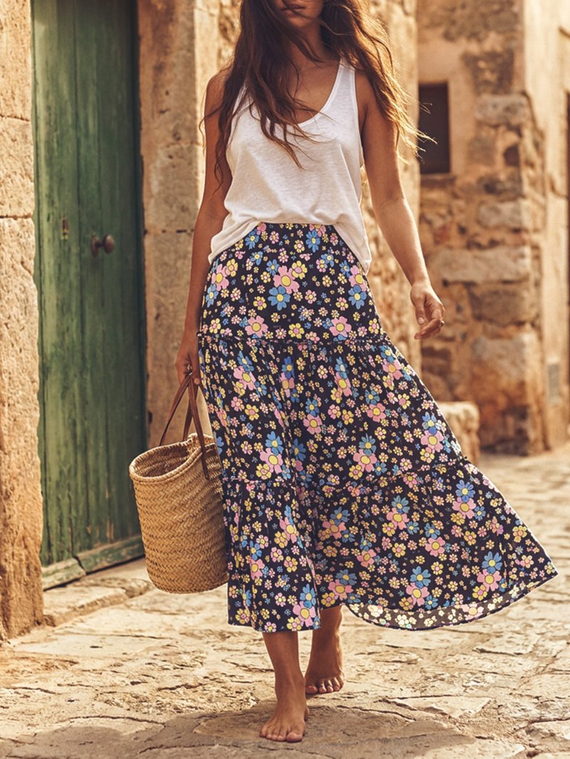 VESTIDO/FALDA "FLOWER POWER - Imagen 2