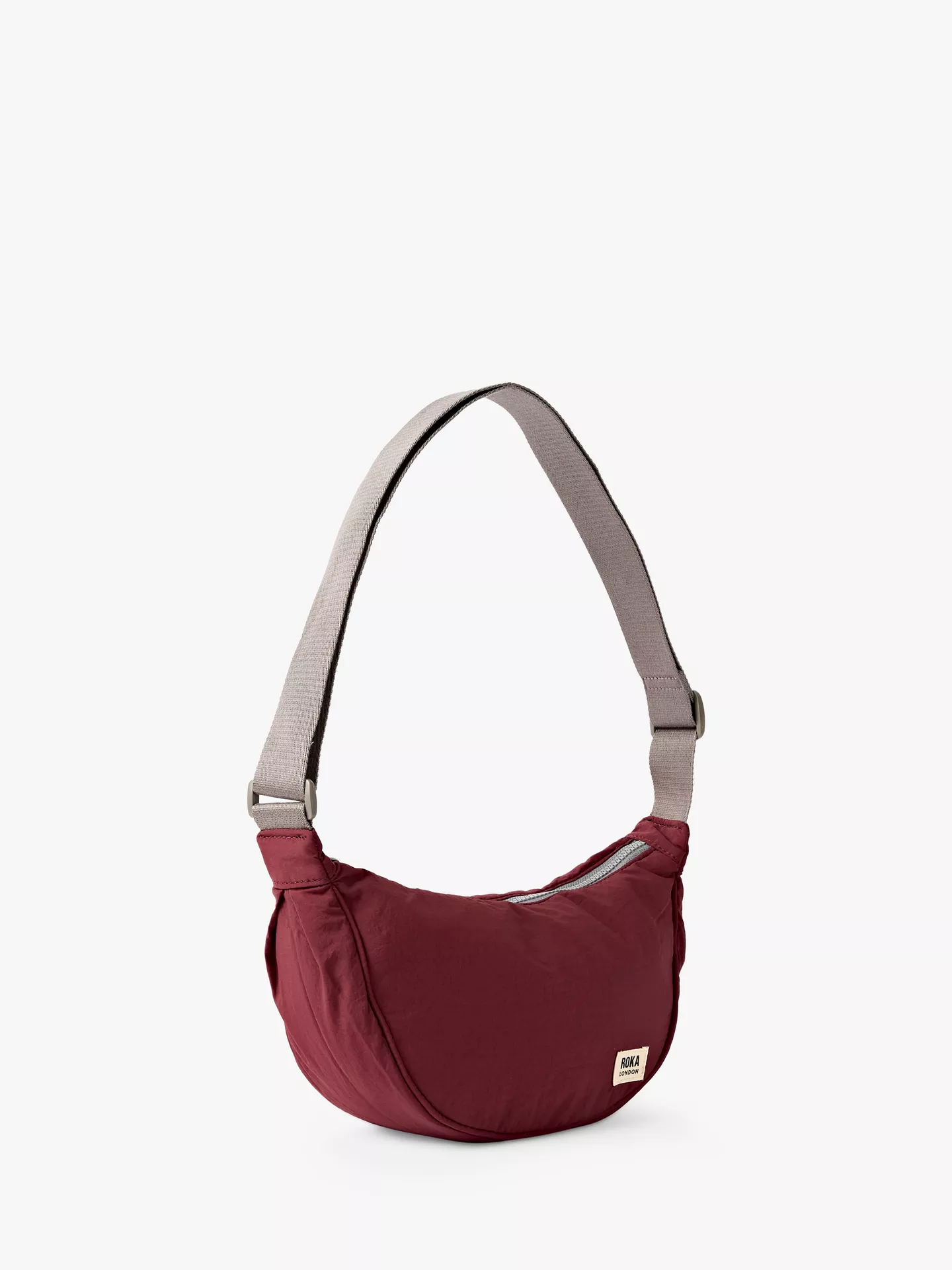 Bolso bandolera Roka Farringdon Taslon - Burdeos - Imagen 2