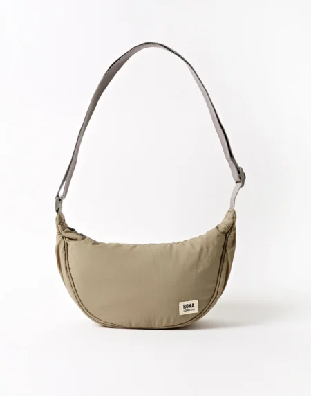 Bolso bandolera Roka Farringdon Taslon – Taupe