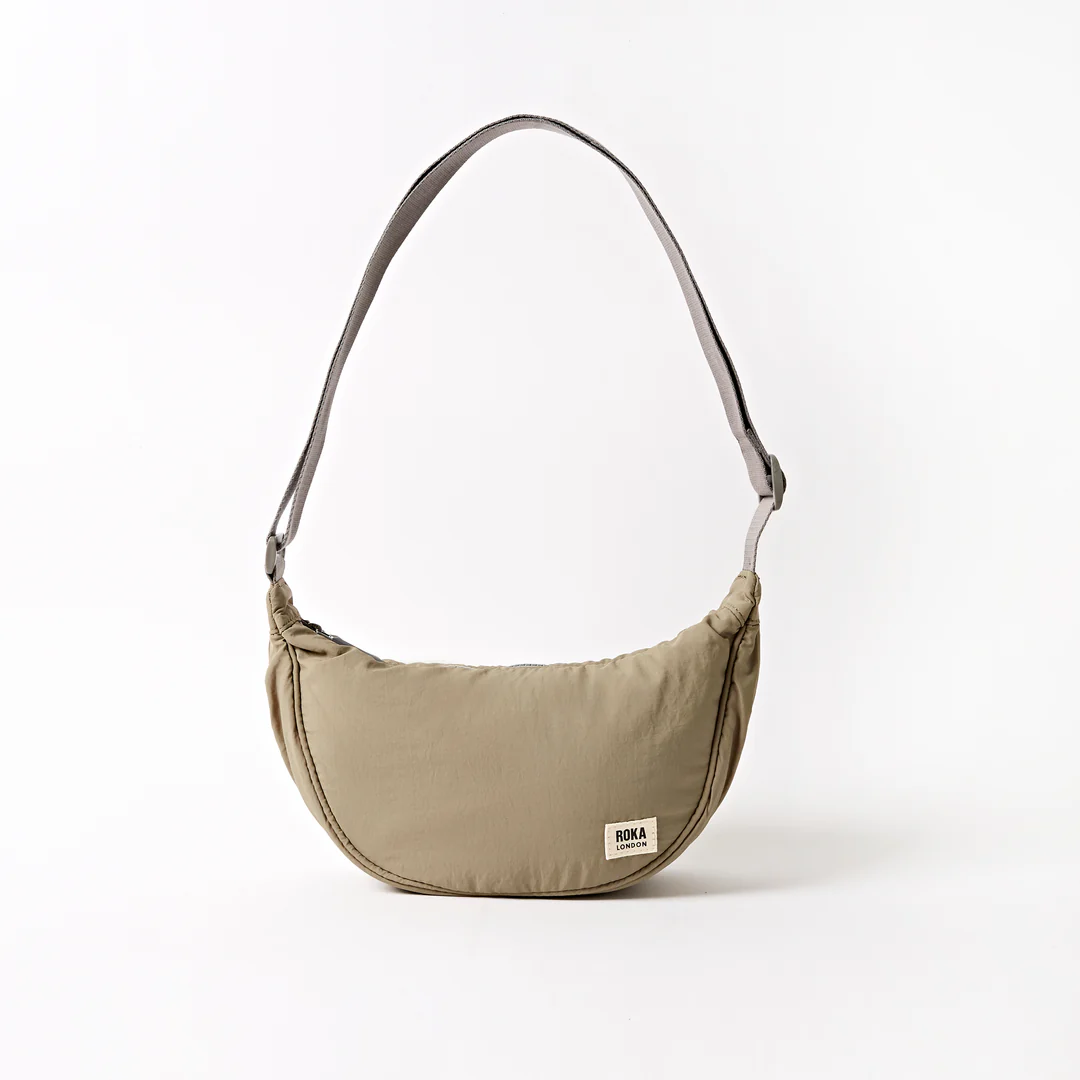 Bolso bandolera Roka Farringdon Taslon – Taupe