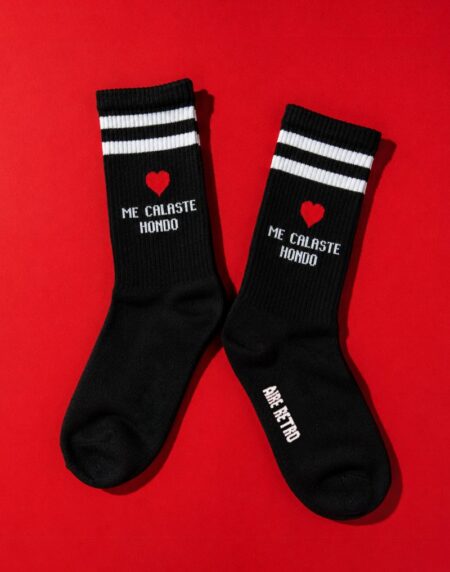 CALCETINES ''ME CALASTE'' NEGRO