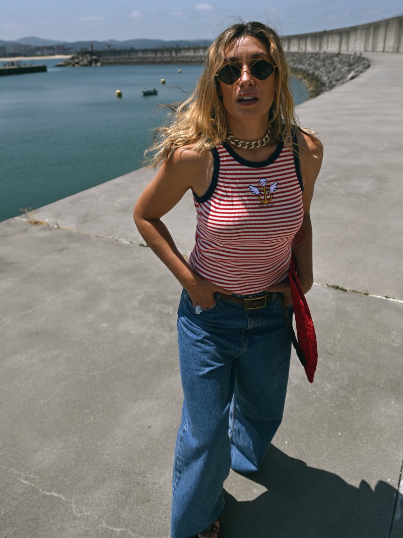 CAMI CHICA "ANCLA" NAVY