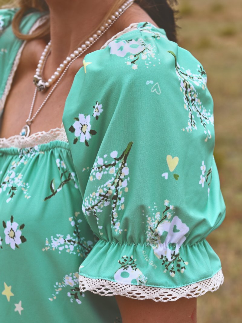 CAMISA "FLORA" VERDE AGUA - Imagen 5