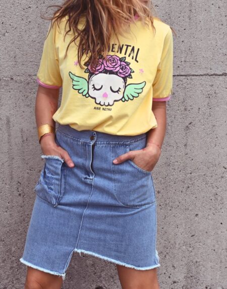 CAMISETA "PAZ MENTAL" AMARILLA