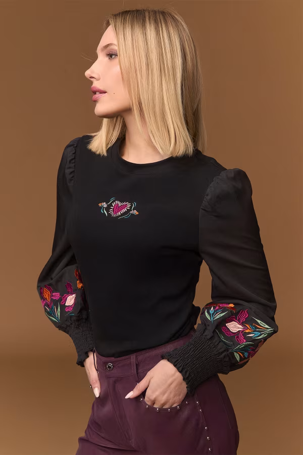 BLACK BOHO TOP - Imagen 4
