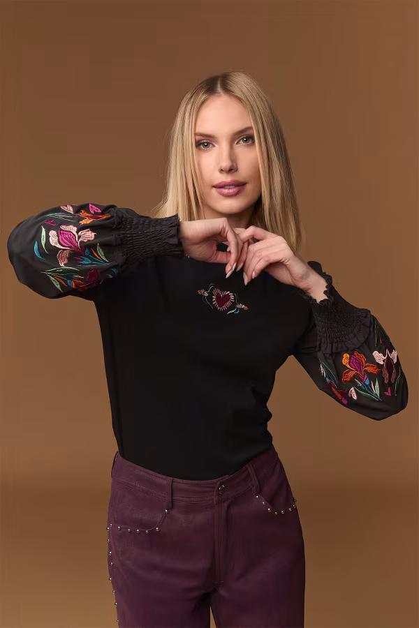 BLACK BOHO TOP - Imagen 3