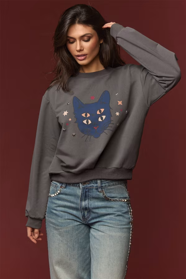 BLUE KAT SWEATSHIRT - Imagen 2