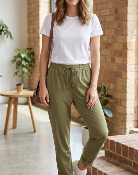 Pantalón jogger caqui