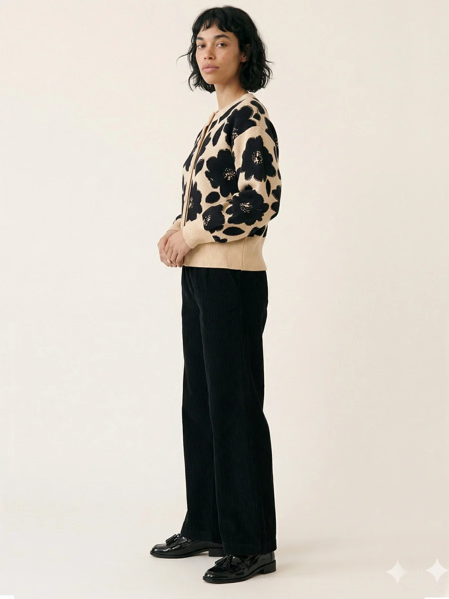 REBECA FLORAL BEIGE - Imagen 5