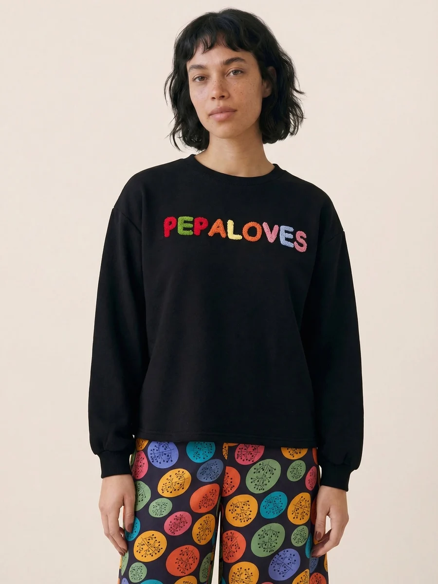 SUDADERA PEPALOVES NEGRO