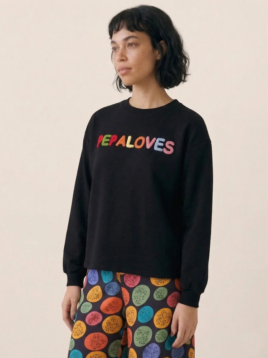SUDADERA PEPALOVES NEGRO - Imagen 2