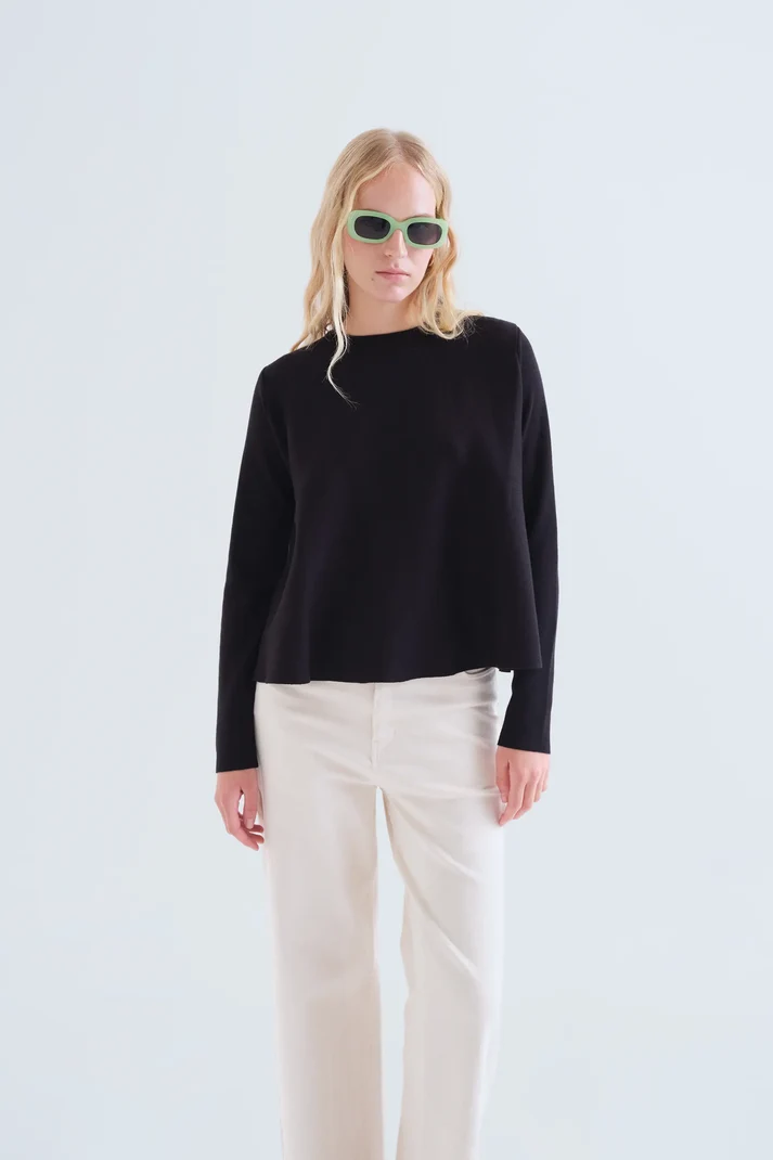 Jersey básico negro