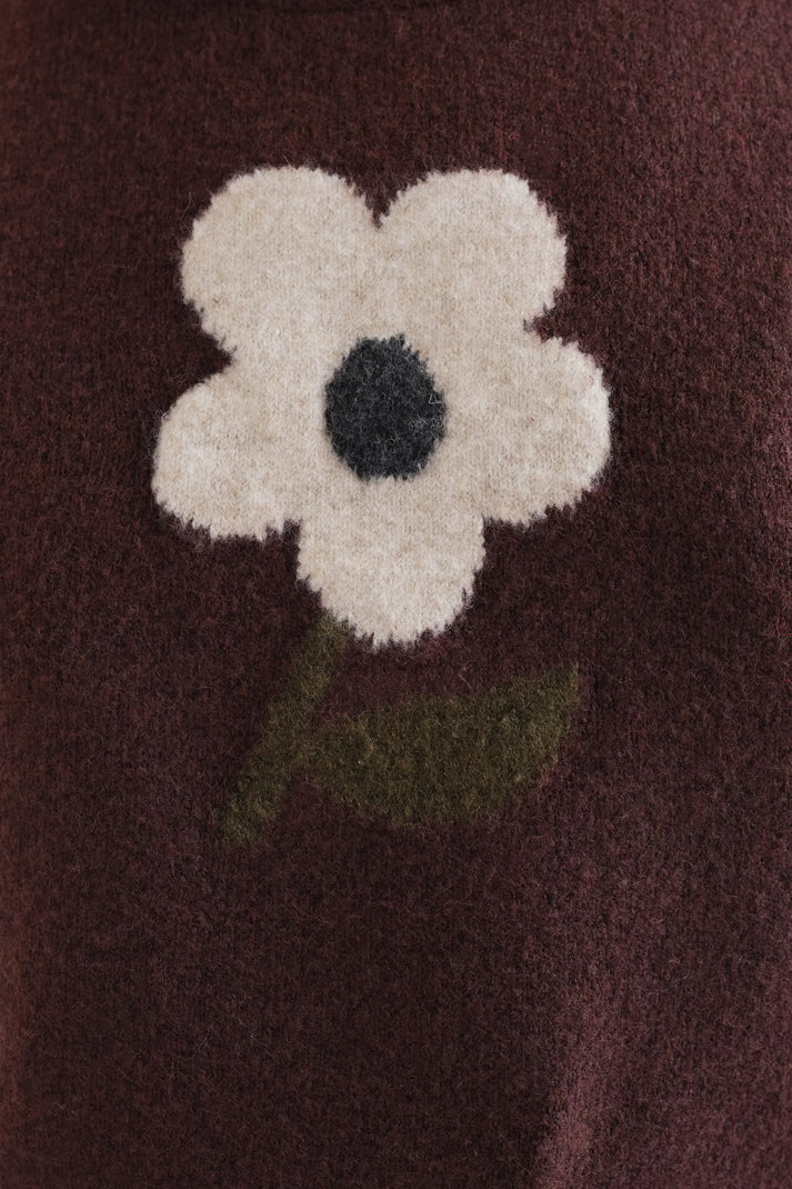 Chaleco de punto con estampado Big Flower - Imagen 3