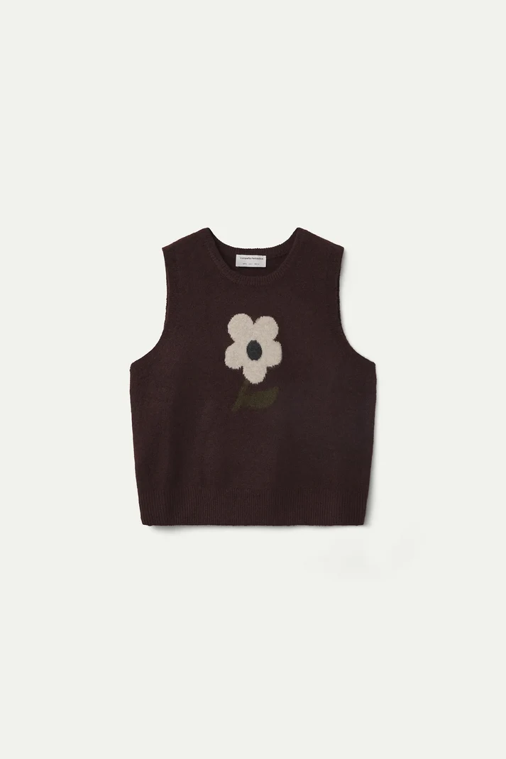 Chaleco de punto con estampado Big Flower - Imagen 4