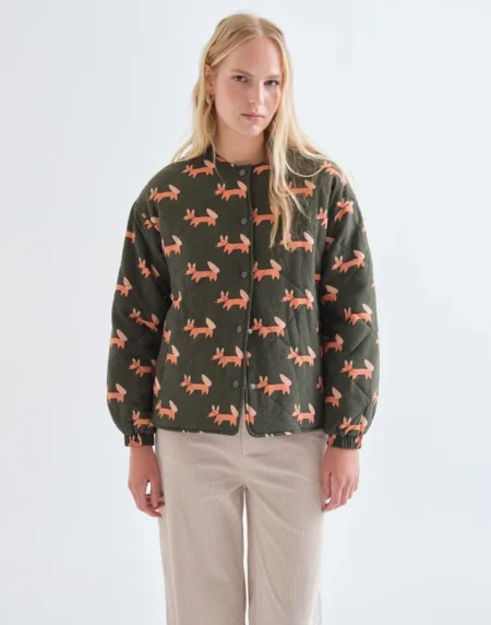 Chaqueta acolchada con estampado Volpe