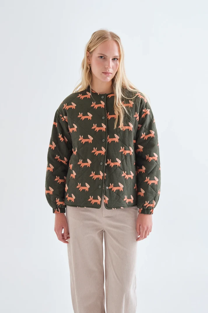 Chaqueta acolchada con estampado Volpe