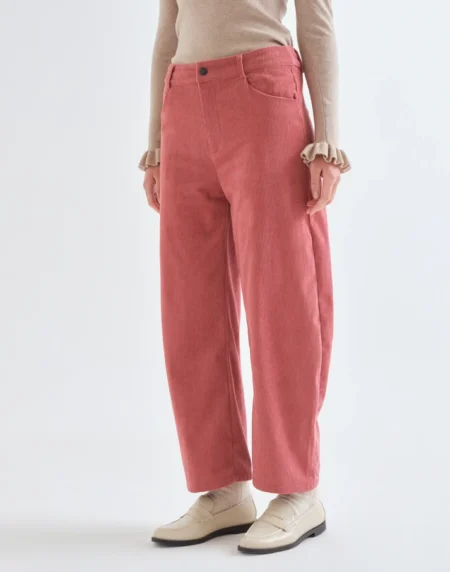 Pantalón de pana rosa