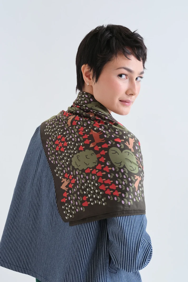 Pañuelo con estampado Volpe