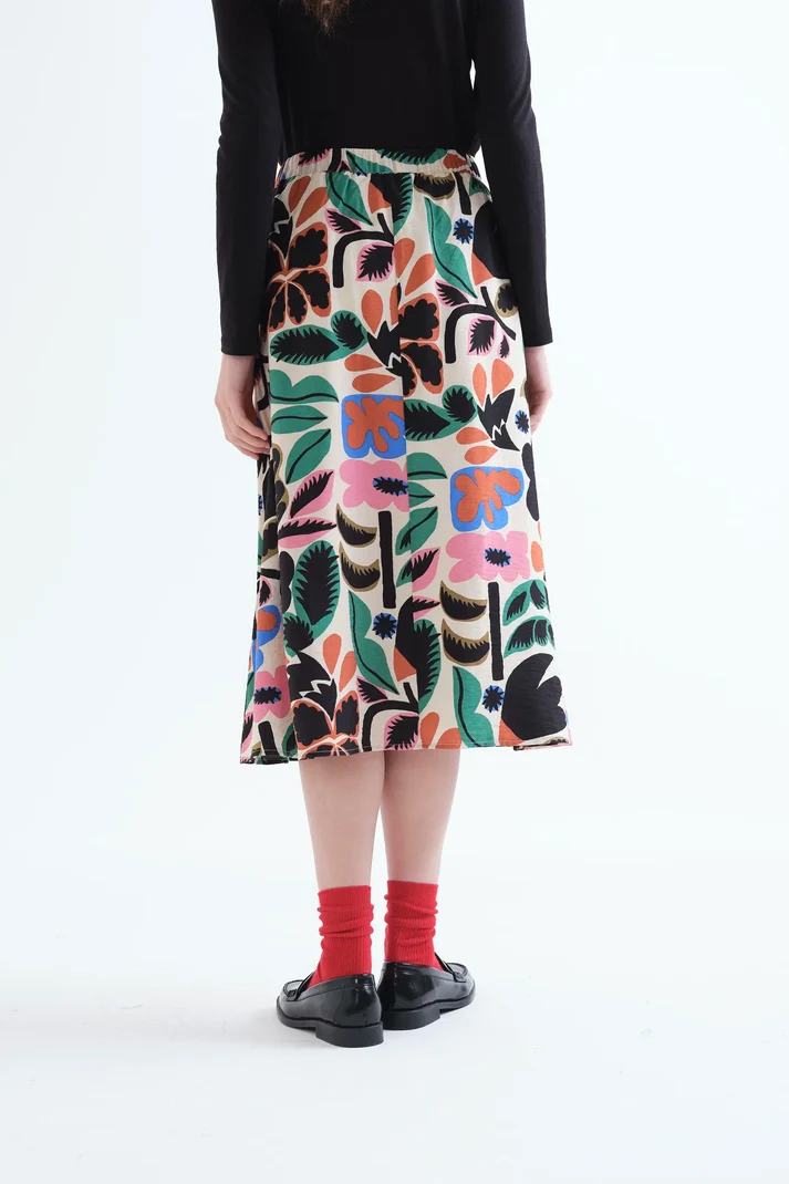 Falda midi con estampado Neo Garden - Imagen 2