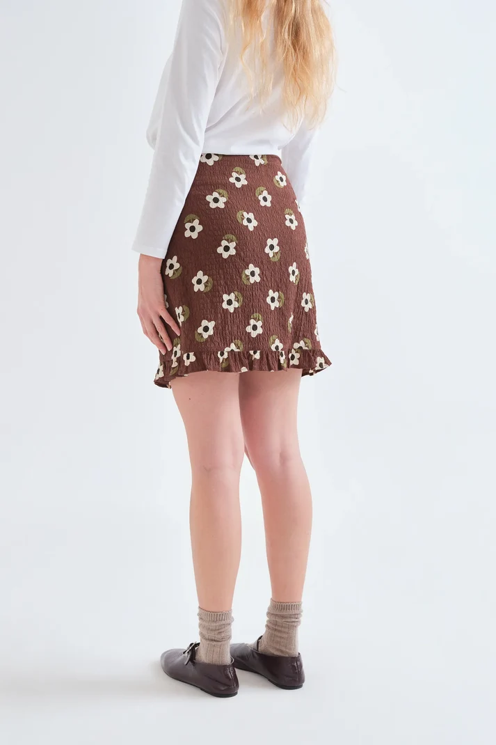 Falda corta con estampado Santini - Imagen 7