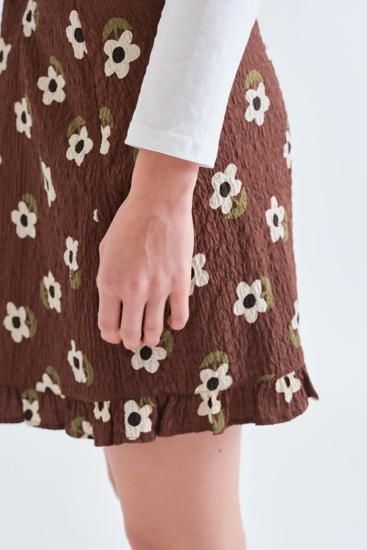 Falda corta con estampado Santini - Imagen 3