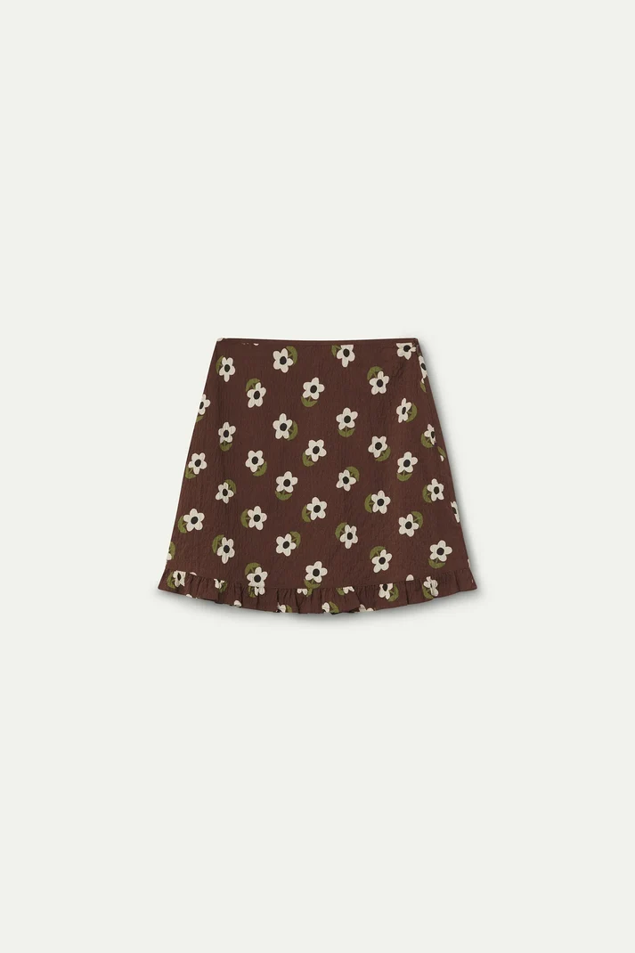 Falda corta con estampado Santini - Imagen 5
