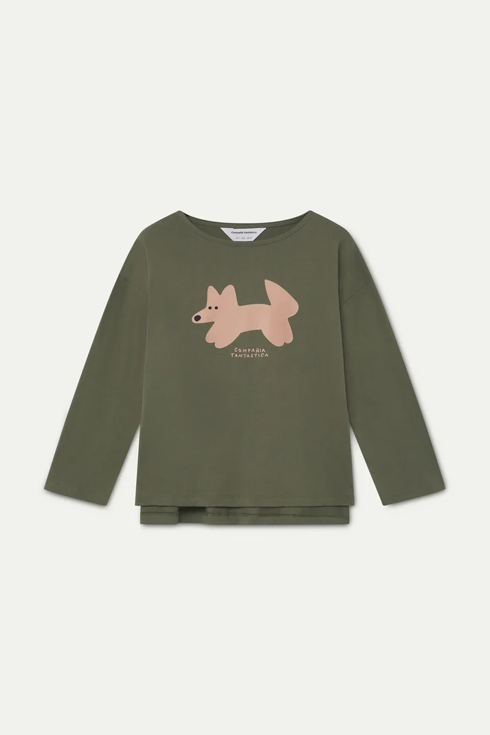 Camiseta 100% algodón verde oliva - Imagen 3