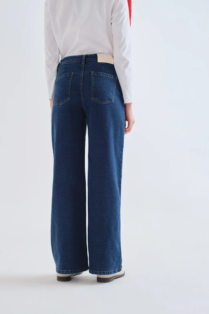 Pantalón vaquero azul con estampado Euphonia - Imagen 7