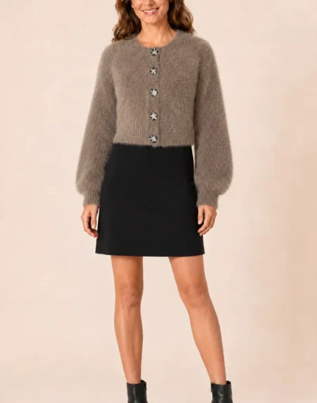 CARDIGAN COBI COLOR MARRÓN