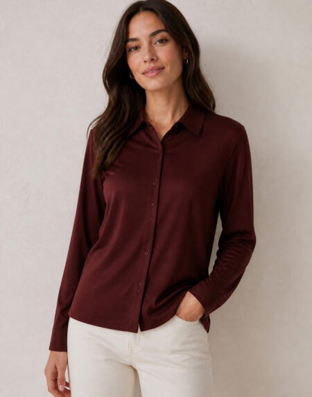 CAMISA ALANE COLOR MARRÓN