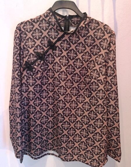 BLUSA PAMELA RETRO MARRÓN