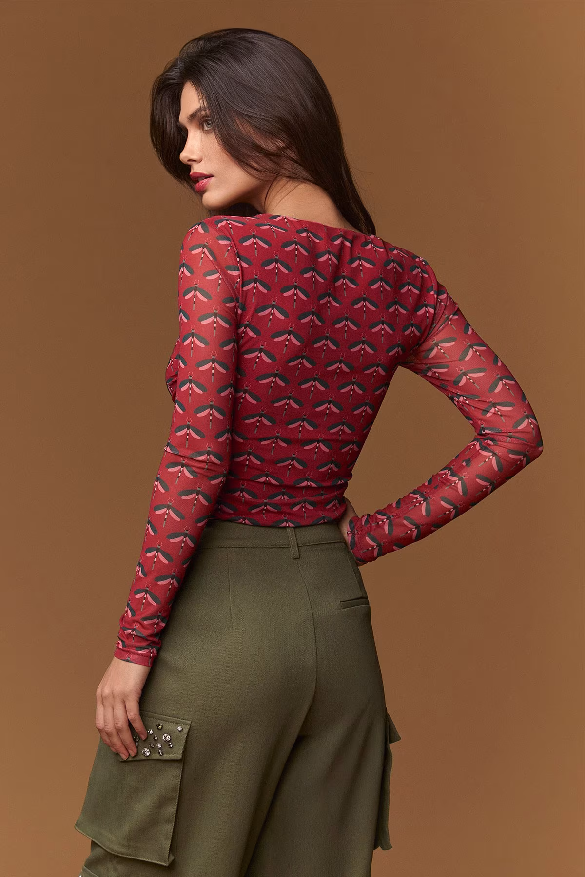 RED DRAGONFLY TOP - Imagen 4