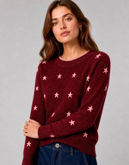 Jersey Star color granate